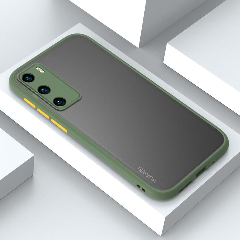 Transparent Matte Hard Case For Huawei