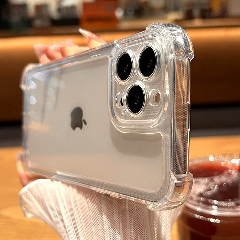 Shockproof Transparent Case For iPhone
