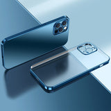 Transparent Silicone Square Case For iPhone