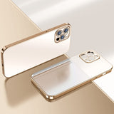 Transparent Silicone Square Case For iPhone