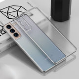 Square Plating Matte Phone Case For Samsung