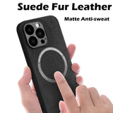 Suede Leather Soft Case for iPhone