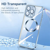 Transparent Plating Silicone Case for iPhone