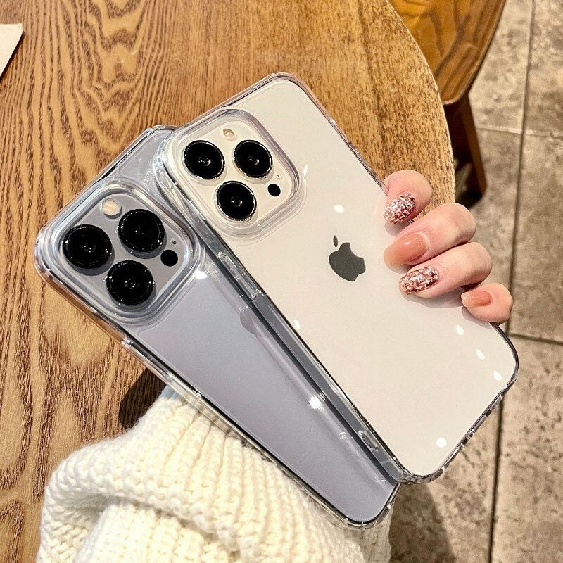 Transparent Soft Acrylic Phone Case For iPhone