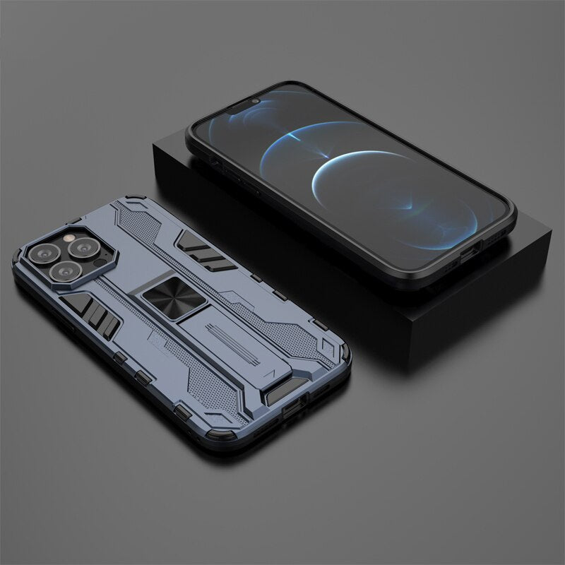 Magnetic Holder Shockproof Phone Case For iPhone