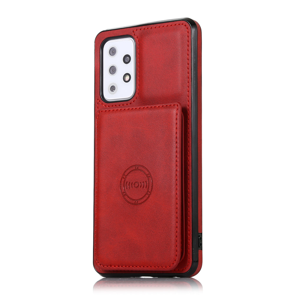 Cards Holder Magnetic Leather Cover for Samsung