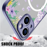 Flower Matte ShockProof Case For iPhone