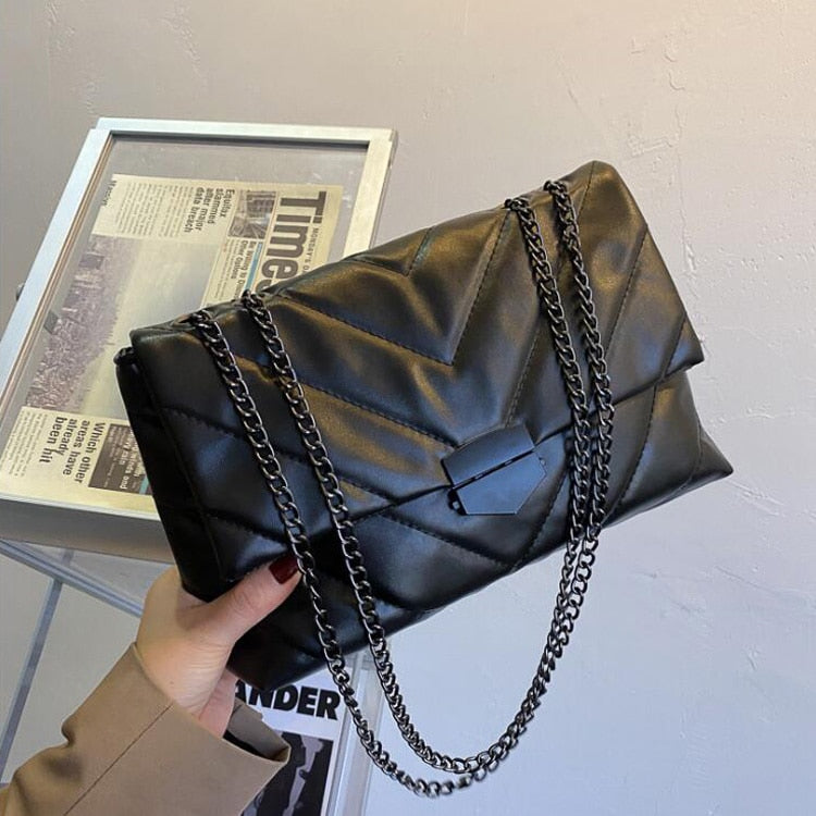 New Crossbody PU Leather Chain Bags