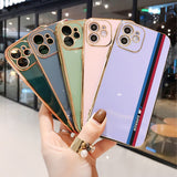 Fashion Plating Soft Phone Case For iPhone