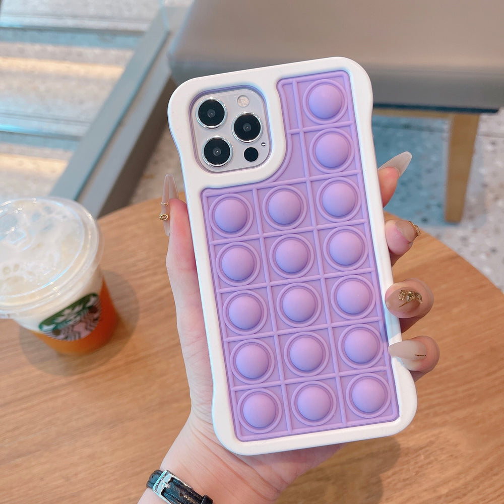 Relieve Stress Silicone Bubble Phone Case for iPhone
