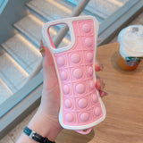 Relieve Stress Silicone Bubble Phone Case for iPhone