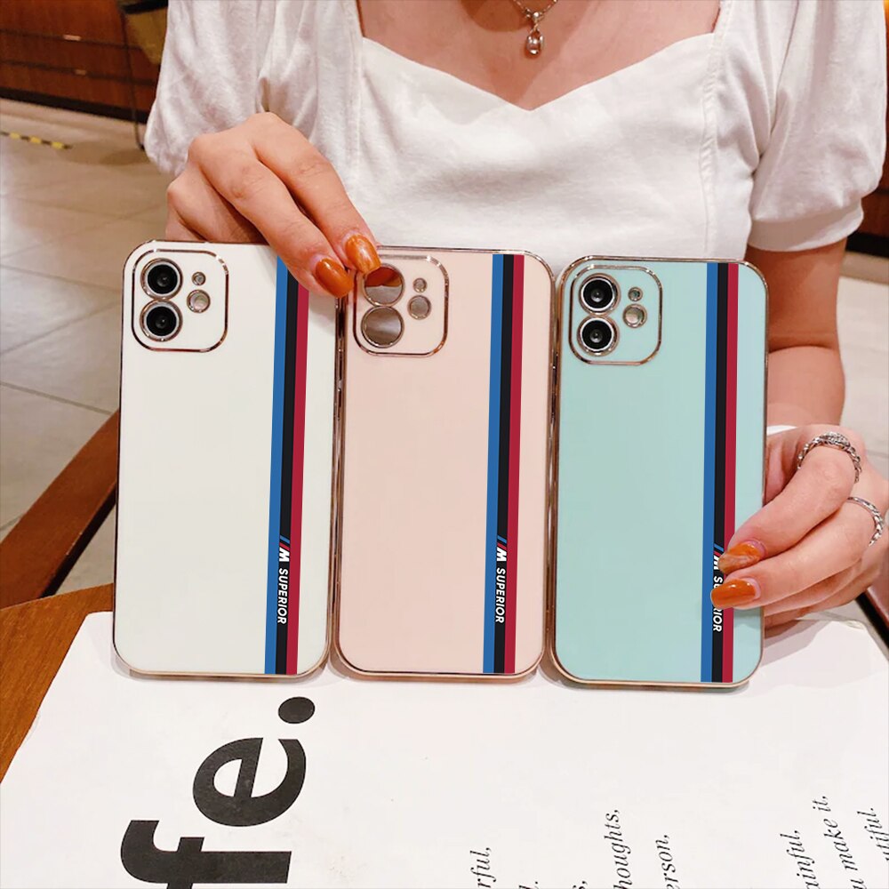 Fashion Plating Soft Phone Case For iPhone