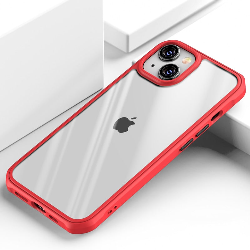 Luxury Silicone Acrylic Clear Phone Case For iPhone