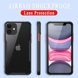 Shockproof Bumper Transparent Case For iPhone