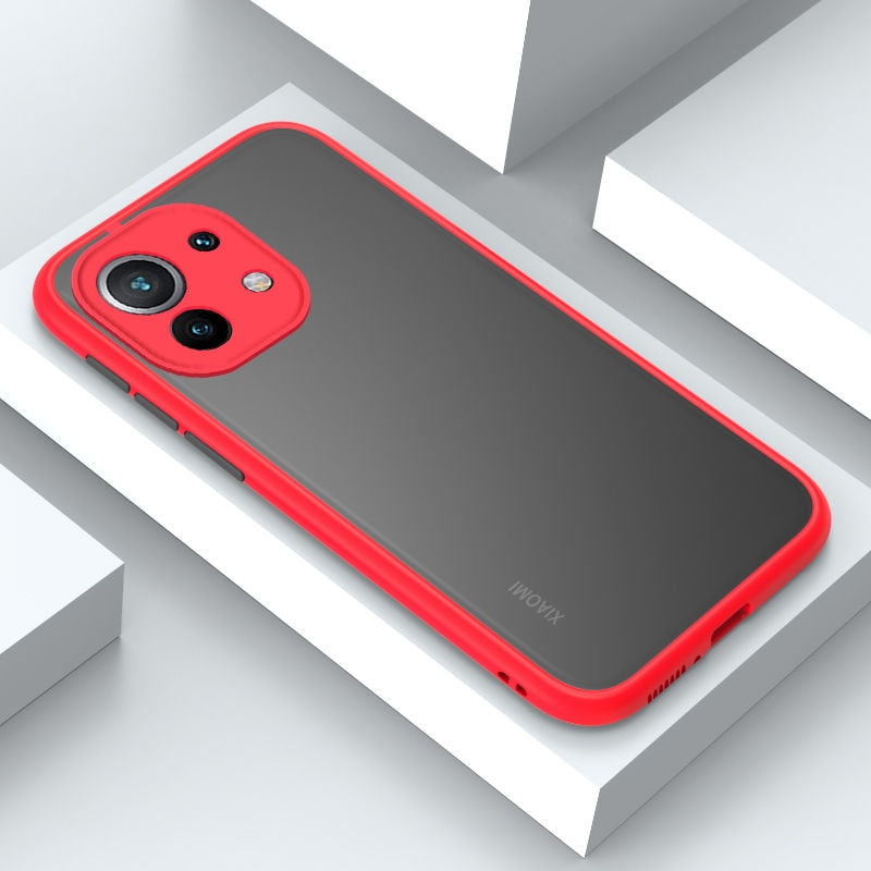 Lens Protection Matte Phone Case For Xiaomi Mi