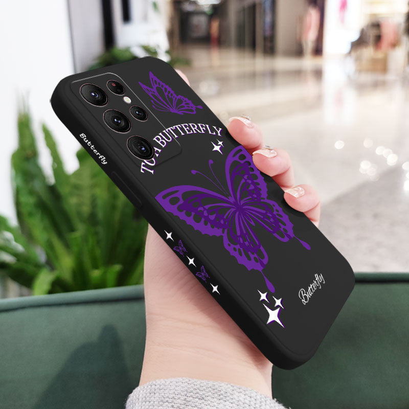 Single Butterfly Silicone Case For Samsung