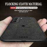 Slim Fabric Skin Deer Case For Samsung Galaxy