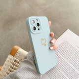 Soft Love Heart Shockproof Case For iPhone