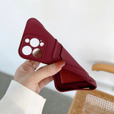 Silicone Card Bags Phone Case for iPhone