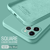 Square Liquid Silicone Case For Xiaomi Redmi