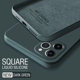Square Liquid Silicone Case For Xiaomi Redmi