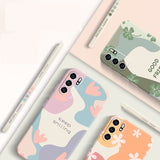 Flowers Silicone Phone Case For Samsung Galaxy