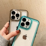 Transparent Shockproof Hard Acrylic Case For iPhone