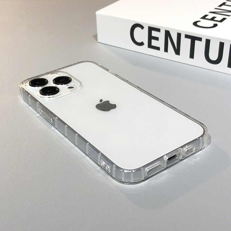 Minimalist Transparent Soft Case For iPhone