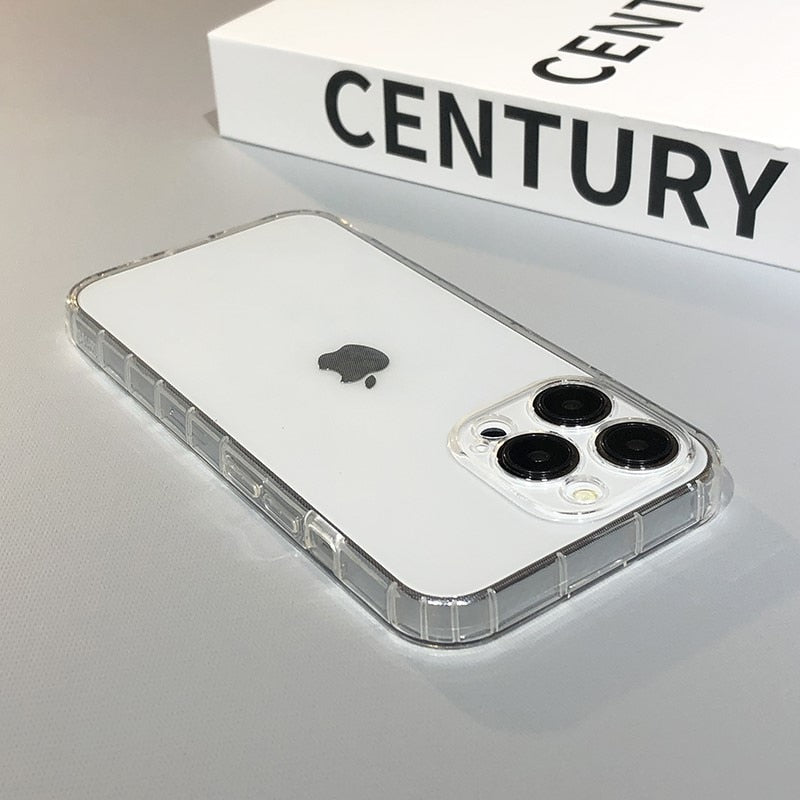 Minimalist Transparent Soft Case For iPhone