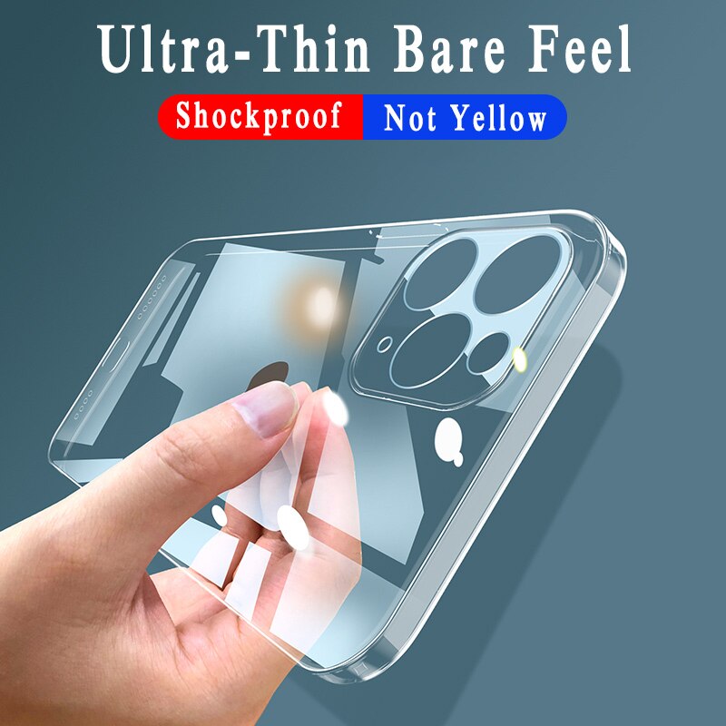 Ultra Thin Clear Soft Silicone Case For iPhone