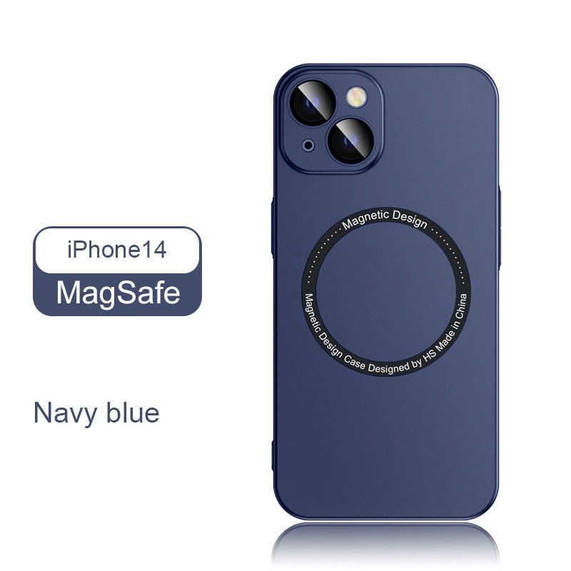 Ultra Thin Matte Magnetic Case For iPhone