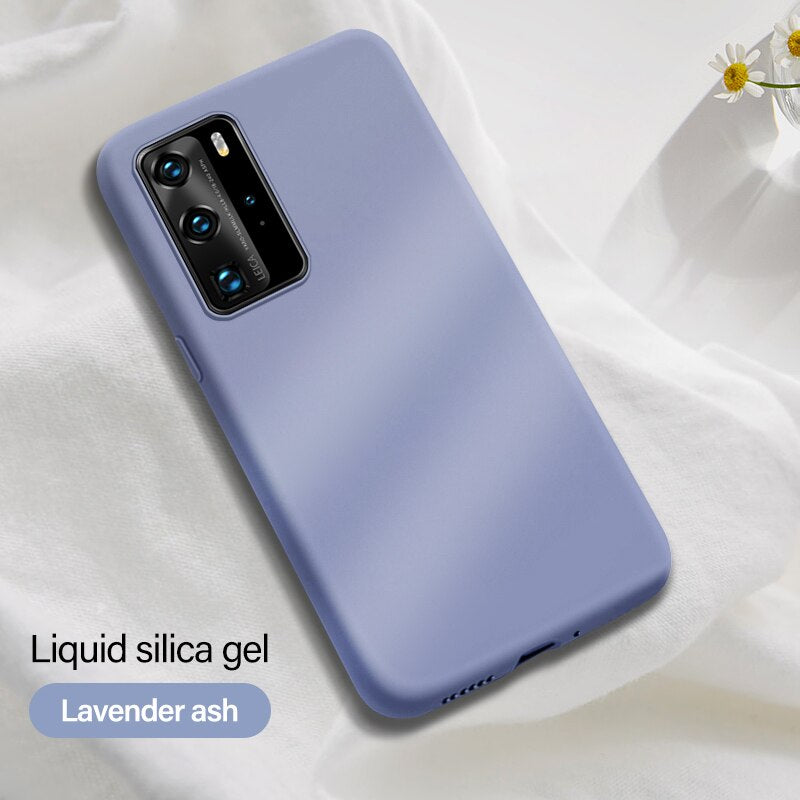 Ultra-thin Cute Liquid Silicone Case For Huawei