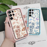 Vintage Flowers Silicone Case For Samsung Galaxy
