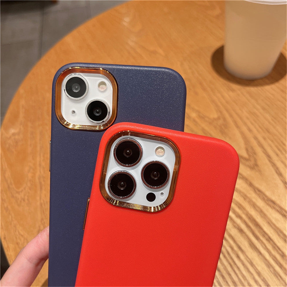 Vintage Leather Texture Silicone Case For iPhone