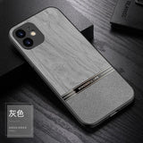 Luxury Wood Pattern Silicone Case For iPhone